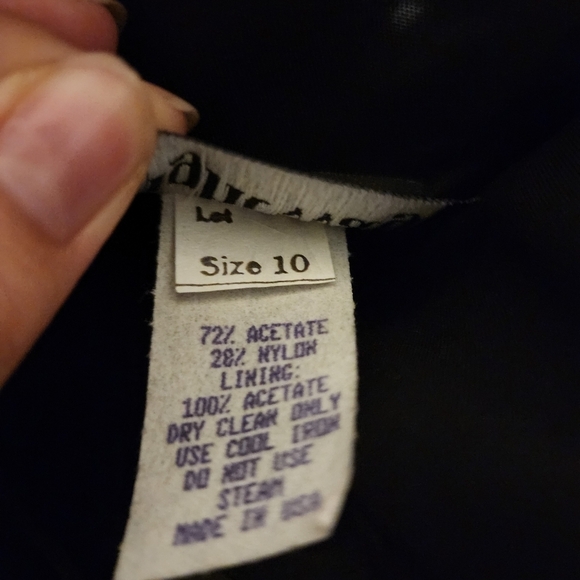 Night Way Black Velvet Strapless Dress Size 10 - Picture 6 of 6